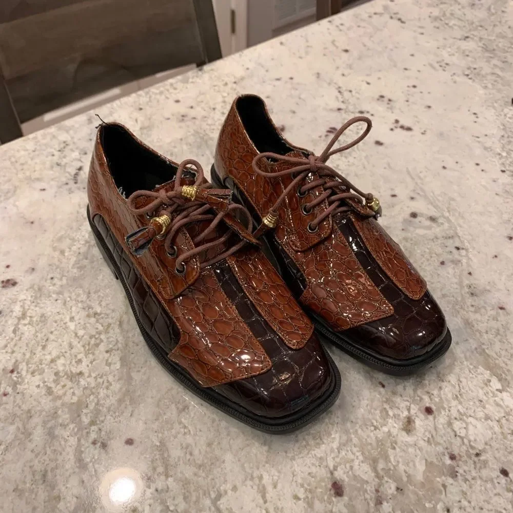 Emilio Uno Boys Lace Up Dress Shoes sz 2 NEW
